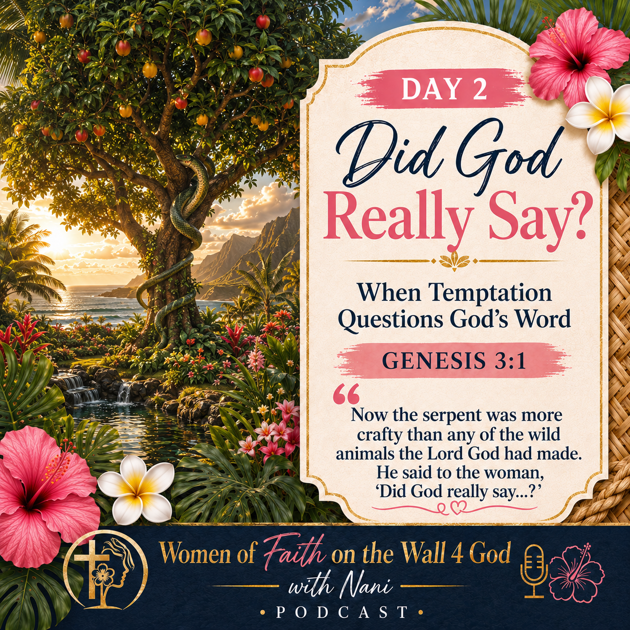 “Did God Really Say? — When Temptation Questions God’s Word” episode artwork