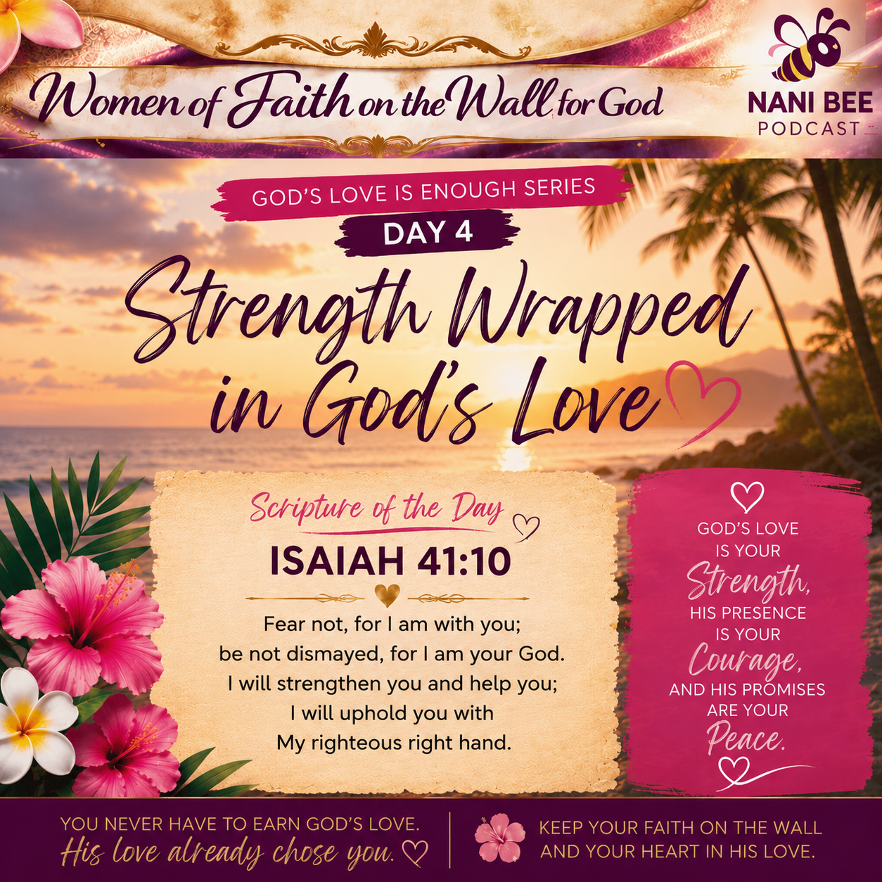 “Strength Wrapped in God's Love” episode artwork