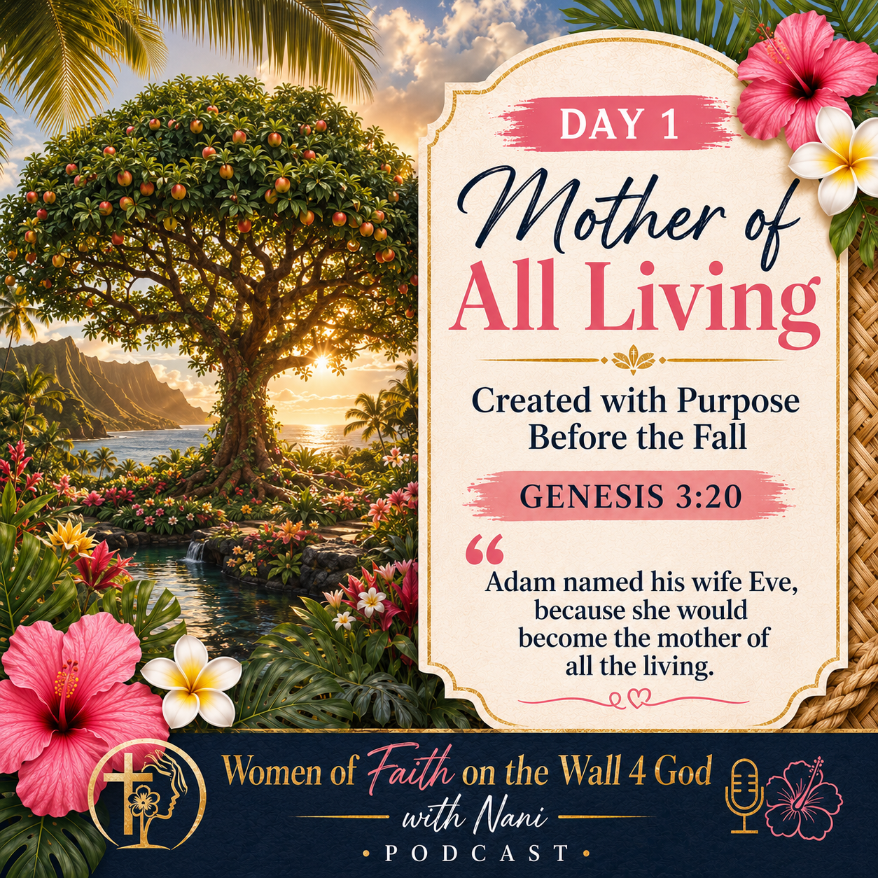 “Mother of All Living — Created with Purpose Before the Fall.” episode artwork