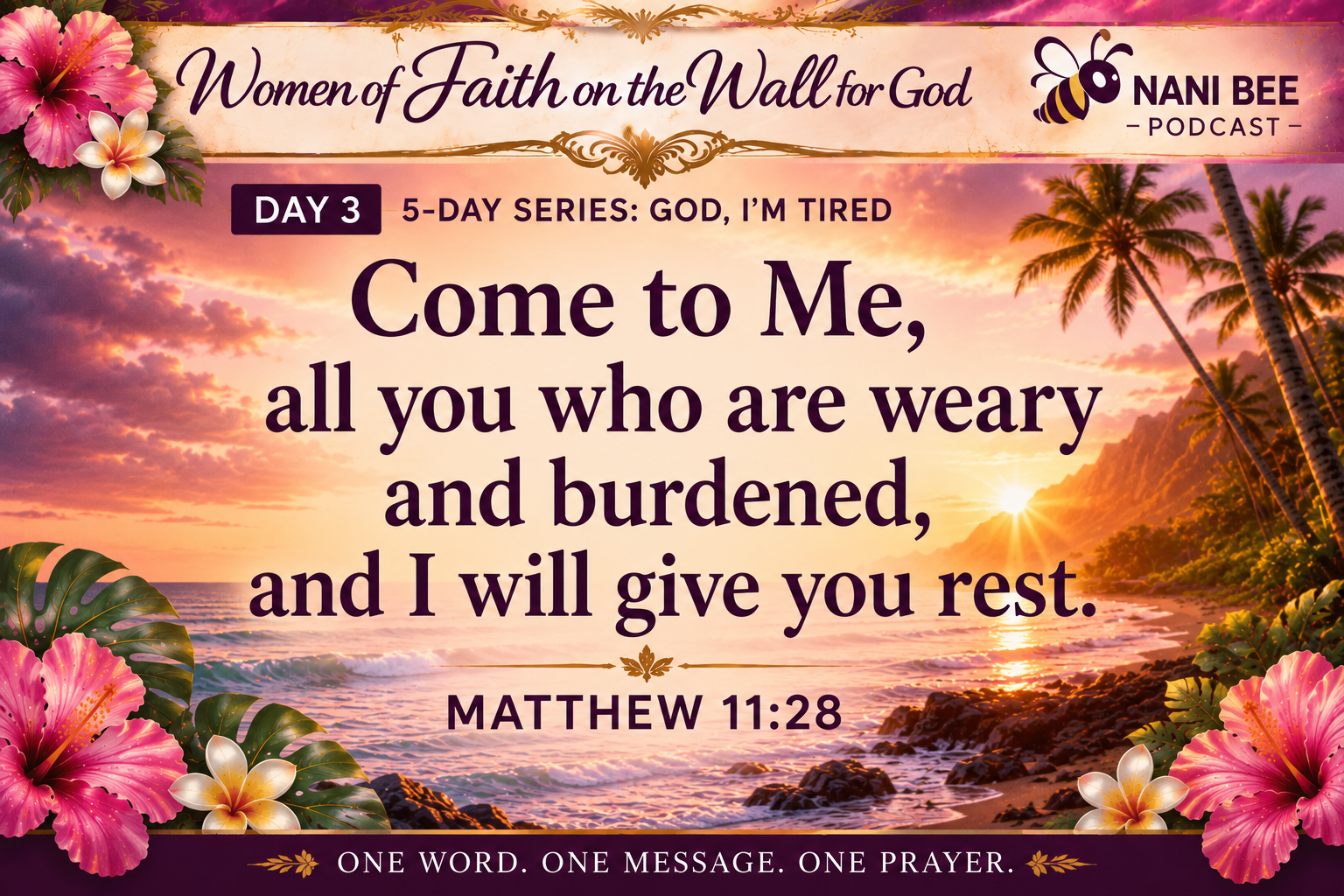 “When your soul is tired, not just your body” episode artwork