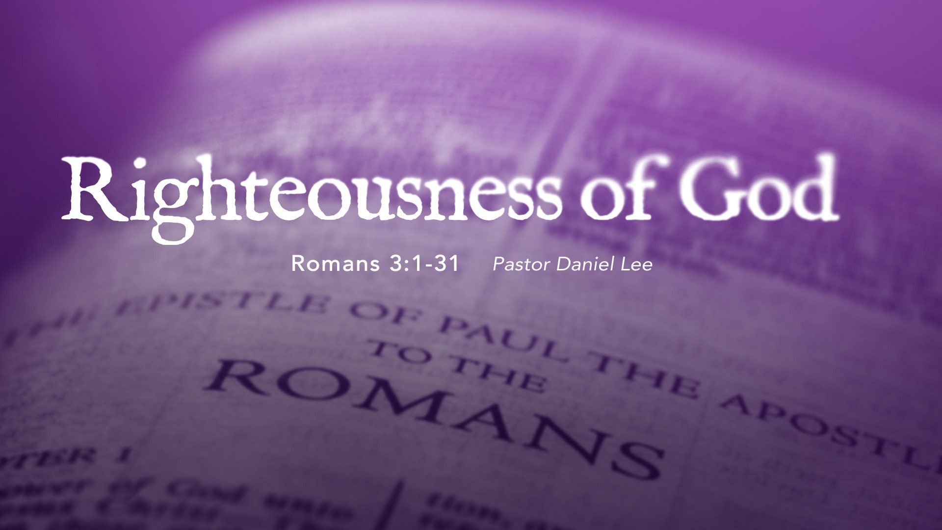 Righteousness of God | Romans 3:1-31 episode artwork