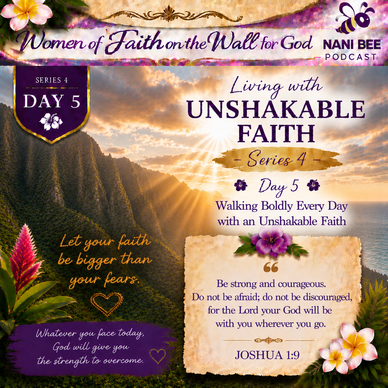 “Walking Boldly Every Day with an Unshakable Faith” episode artwork
