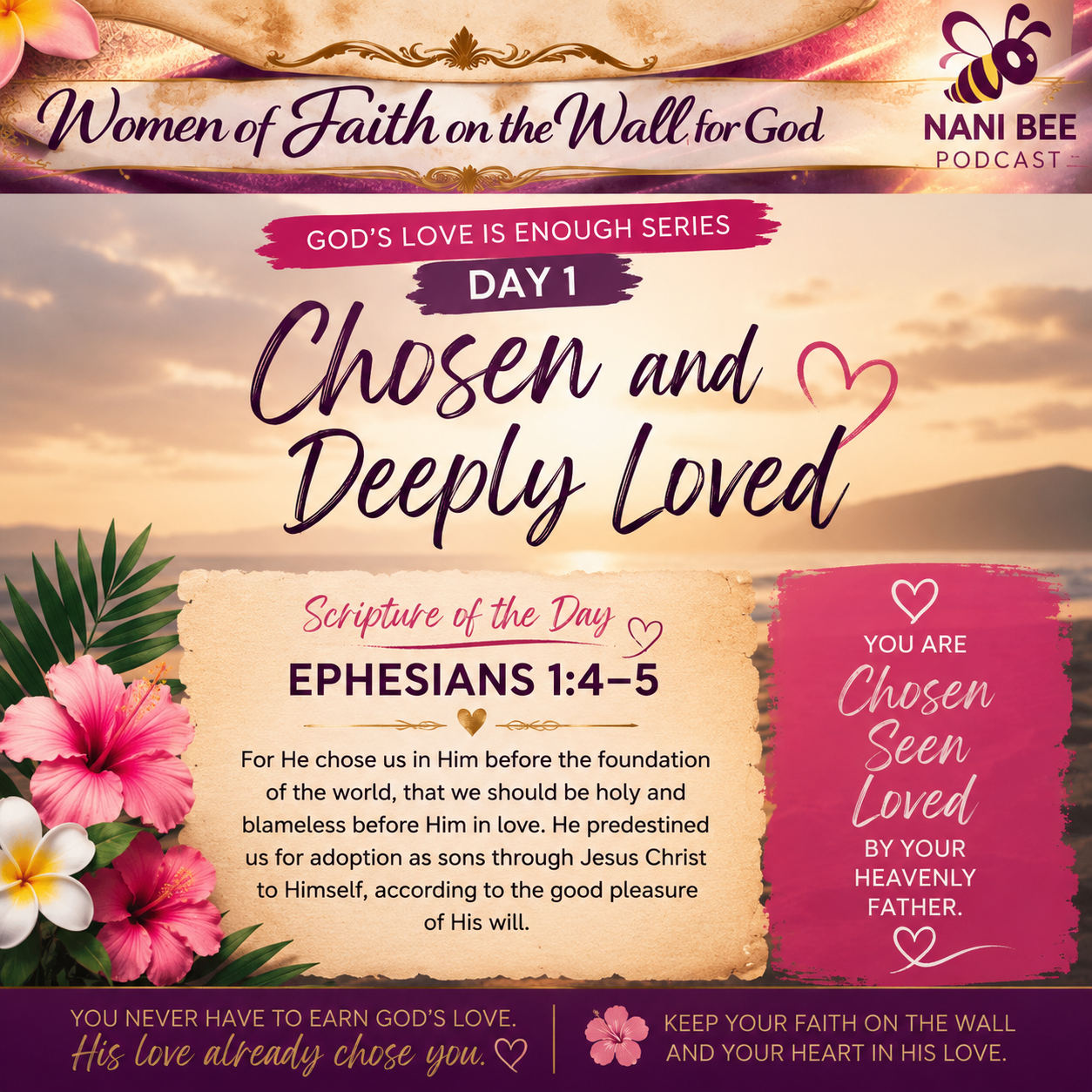 “Chosen and Deeply Loved” episode artwork
